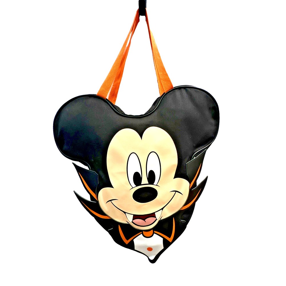 Disney Parks Vampire Mickey Mouse Big Face Tote Bag Halloween Souvenir NWT